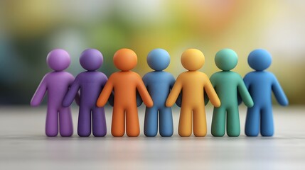 Aufkleber - Diverse corporate team of professionals from different backgrounds and cultures collaborating and working together towards a shared vision goal and mission within a modern workplace setting