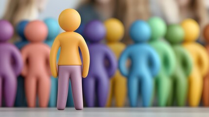 Aufkleber - Diverse corporate leadership team fostering a culture of and inclusion through collective decision making in a vibrant colorful office environment  Conceptual representing the importance of diversity