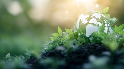 Aufkleber - A corporate meeting focused on discussing green technology solutions and eco friendly business strategies to promote sustainability and environmental protection within the industry