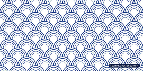Aufkleber - Vector creative ornamental seamless pattern. Elegant decorative background. White and blue delicate design. Luxury textile print