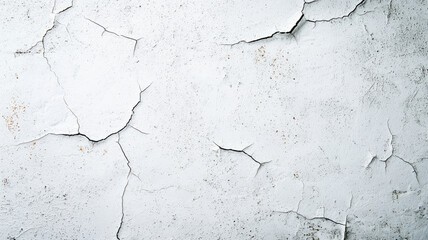 Wall Mural - Minimalist Rust Textures Background, Cracked white wall with fine patterns and textures, creating abstract look