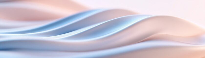 Poster - A serene ripple effect in gentle blue and lavender gradients spreads outward from a central point, evoking a calming ambiance. The smooth textures and colors invite relaxation