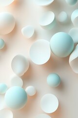 Poster - Gently pulsing glowing circles in soft blue and green hues evoke the rhythm of calm breathing