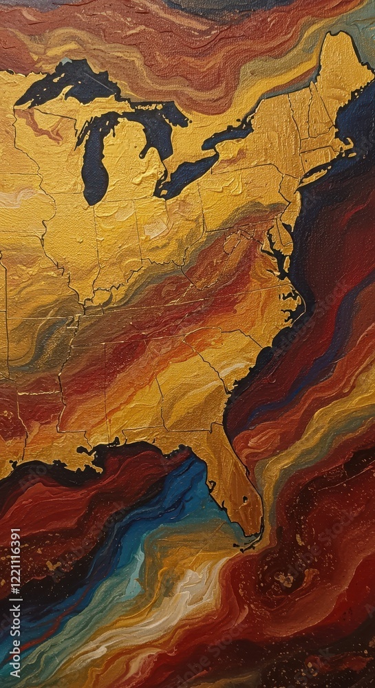 Stock-Foto „usa map with map of usa, us map, united states map, map of ...