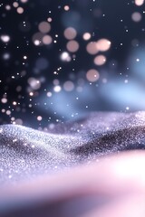 Poster - This soft gradient background transitions smoothly from dark blue to lavender, adorned with glowing stars. It offers ample negative space perfect for adding inspirational text