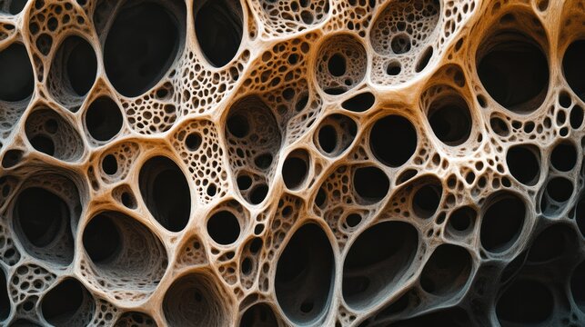 Abstract Organic Structure: Intricate Network of Cavities and Interconnected Channels