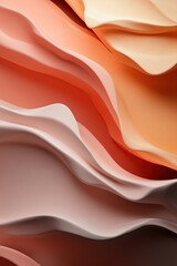 Poster - Dynamic layers of rippling heat waves flow in striking shades of orange, red, and yellow, contrasted by a dark gradient background, providing ample space for text overlay