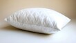 © Kullanat - Soft White Pillow on Neutral Background