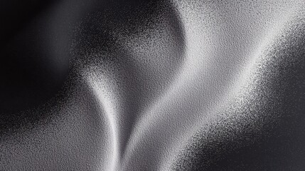 Poster - A grainy gradient background in black, gray, and white with a dark grain texture, creating a retro abstract design.