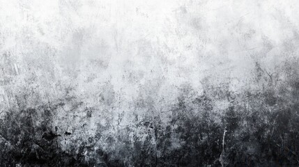 Fototapete - A gray grainy gradient background featuring black and white monochrome tones with an abstract noise texture.
