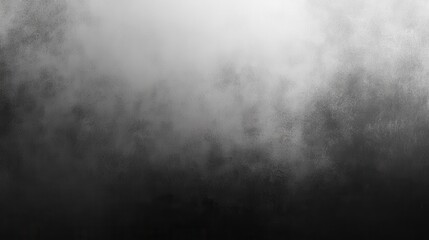 Poster - A gray grainy gradient background featuring black and white monochrome tones with an abstract noise texture.