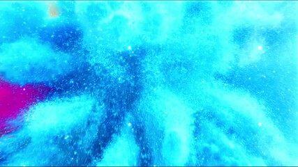 Poster - 3D rendering Color Explosion animation