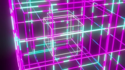 Wall Mural - Wireframe grid technology. Computer generated