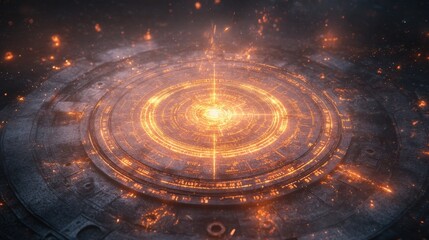 Wall Mural - Glowing Futuristic Portal