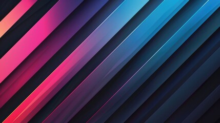 Poster - Abstract gradient vertical stripes in red, orange, and purple. Modern digital design of glowing line with vibrant color and dark background. Digital art of colorful line. Modern design. AIG51.