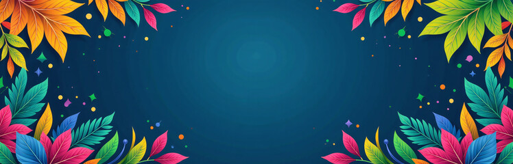 Aufkleber - Brazilian Carnival Banner Design Features A Colorful Template With A Dramatic Dark Blue Backdrop For A Vibrant And Festive Look. 00002