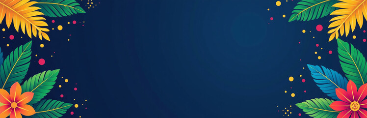 Aufkleber - Brazilian Carnival Banner Design Features A Colorful Template With A Dramatic Dark Blue Backdrop For A Vibrant And Festive Look. 00001