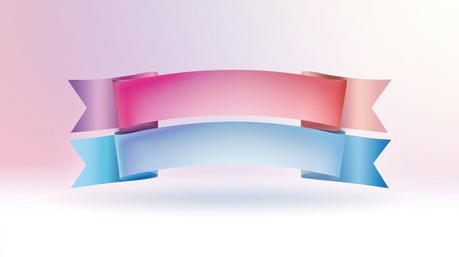 Colorful Ribbon Banner Design