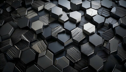 Poster - abstract background made of cubes
