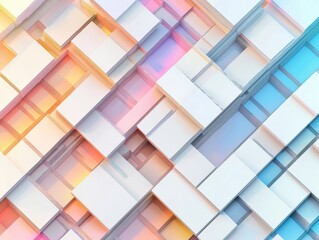 Poster - Dynamic geometric patterns with vibrant gradients in a minimalistic design digital artwork abstract environment aesthetic viewpoint engaging concept