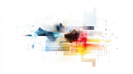 Poster - Dynamic data visualization using abstract charts and graphs business presentation modern office environment digital perspective power of data analysis