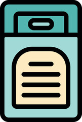 Poster - Electronic pocket translator device showing translated text on its screen, facilitating multilingual communication