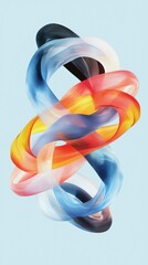 Poster - Dynamic abstract representation of brand awareness in vibrant colors digital art modern environment high-resolution perspective