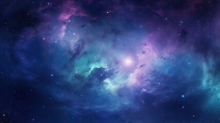 Wall Mural - Stunning Nebula in the Deep Space