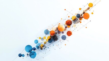 Poster - Dynamic visualization of compound interest growth over time digital art abstract environment engaging gigapixel viewpoint