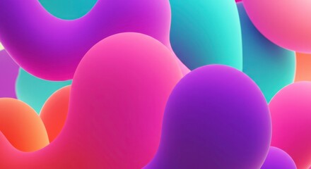 Abstract Swirls: A mesmerizing composition of swirling, amorphous shapes in a vibrant array of colors, creating a dynamic and visually captivating design. 