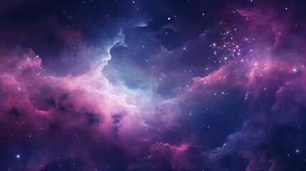 Wall Mural - Awe-Inspiring Nebula in the Dark Cosmos