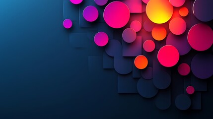 a vibrant 3d wallpaper showcasing a gradient of bright colors, combined with embossed bubble pattern