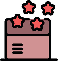 Poster - Feedback survey getting a five star rating representing customer satisfaction and positive online review