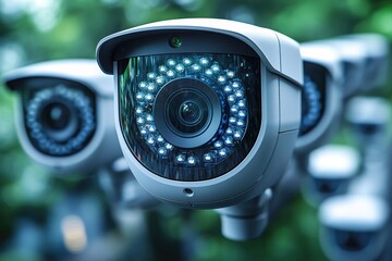 Poster - Camera systems showcased in a professional advertising layout promoting security solutions