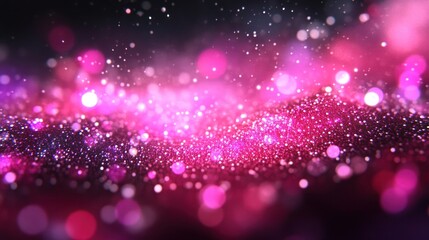 Aufkleber - vibrant particles create an abstract cosmic background filled with colorful light effects