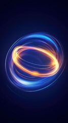 Poster - Abstract biotech symbol merging organic and digital shapes futuristic environment clean viewpoint vibrant colors