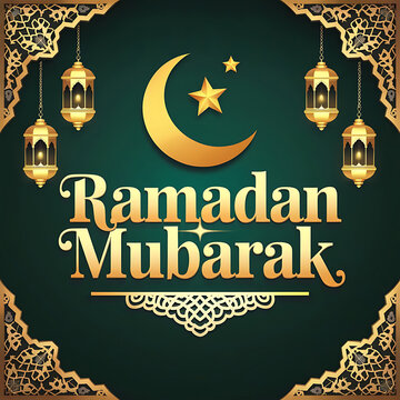 Ramadan Kareem islamic greeting card design background