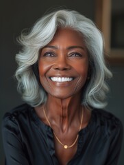 Wall Mural - portrait of a woman smiling