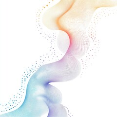 Poster - A colorful pattern of small dots on a white background, perfect for abstract designs and visual effects