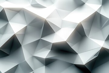 Poster - A collection of white cubes stacked together
