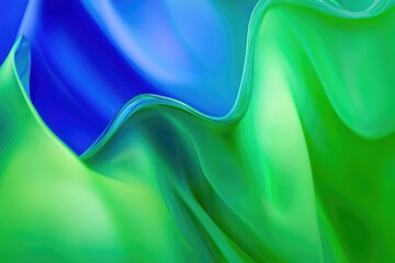 Poster - A close-up shot of a blended green and blue background, suitable for abstract designs or digital art
