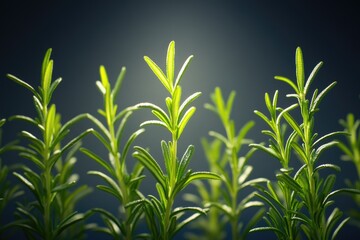 Poster - Close-up of lush green plants, ideal for nature and botany themed designs