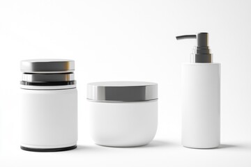 Poster - A pair of identical containers, one open and the other closed