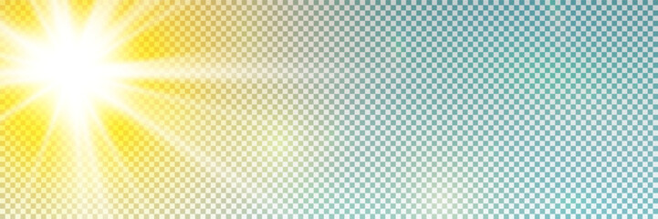 Wall Mural - glow light effect. star burst with sparkles.sun.