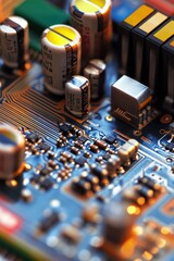 Poster - A detailed view of a computer's internal components, perfect for illustrating tech-related topics or explaining how a computer works