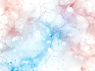 Poster - This abstract texture features a blend of soft red and blue hues with delicate lines and forms. It creates a dreamy, fluid effect suitable for backgrounds and artistic projects.