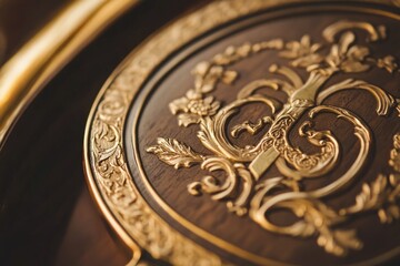 Poster - A close-up shot of a clock face on a table