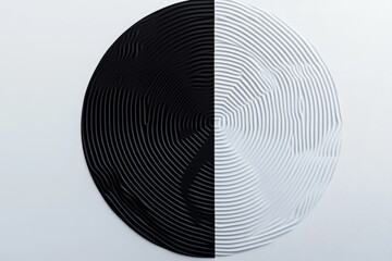 Poster - a simple, yet striking, black and white artwork adorns the wall