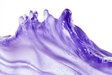 Poster - a detailed view of a glass sculpture depicting a wave