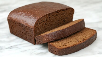 Wall Mural - Sliced Brown Bread Loaf - A Delicious Treat